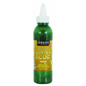 (12 Ea) 4 Oz Glitter Glue Green