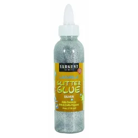 (12 Ea) 4 Oz Glitter Glue Silver