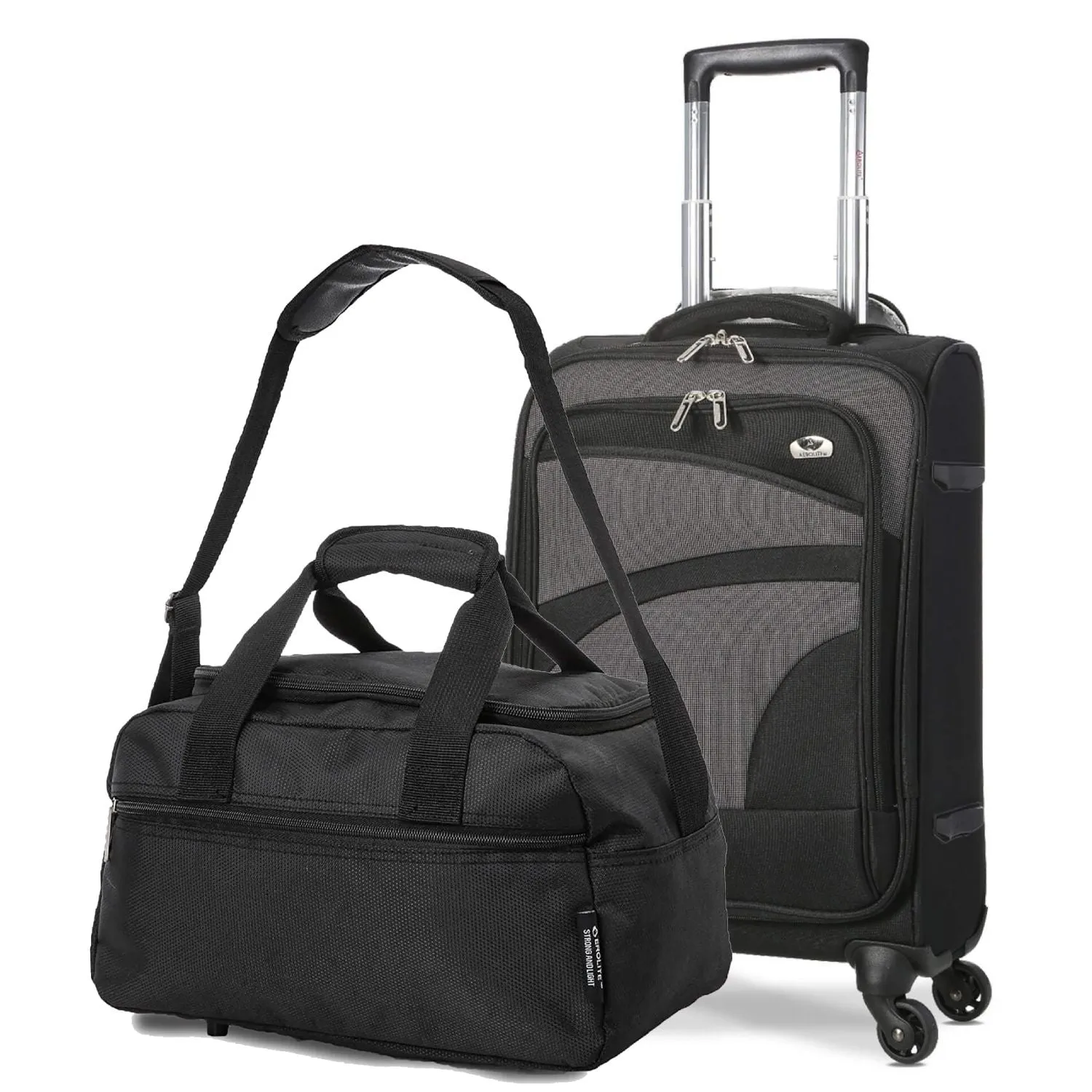 Aerolite Super Lightweight 4 Wheels Soft Shell Cabin & Hold Luggage, Cabin Size Approved for Ryanair (Priority), easyJet (Plus/Large Cabin), British Airways, Delta, Lufthansa, (Cabin 21", Medium 26", Large 30")