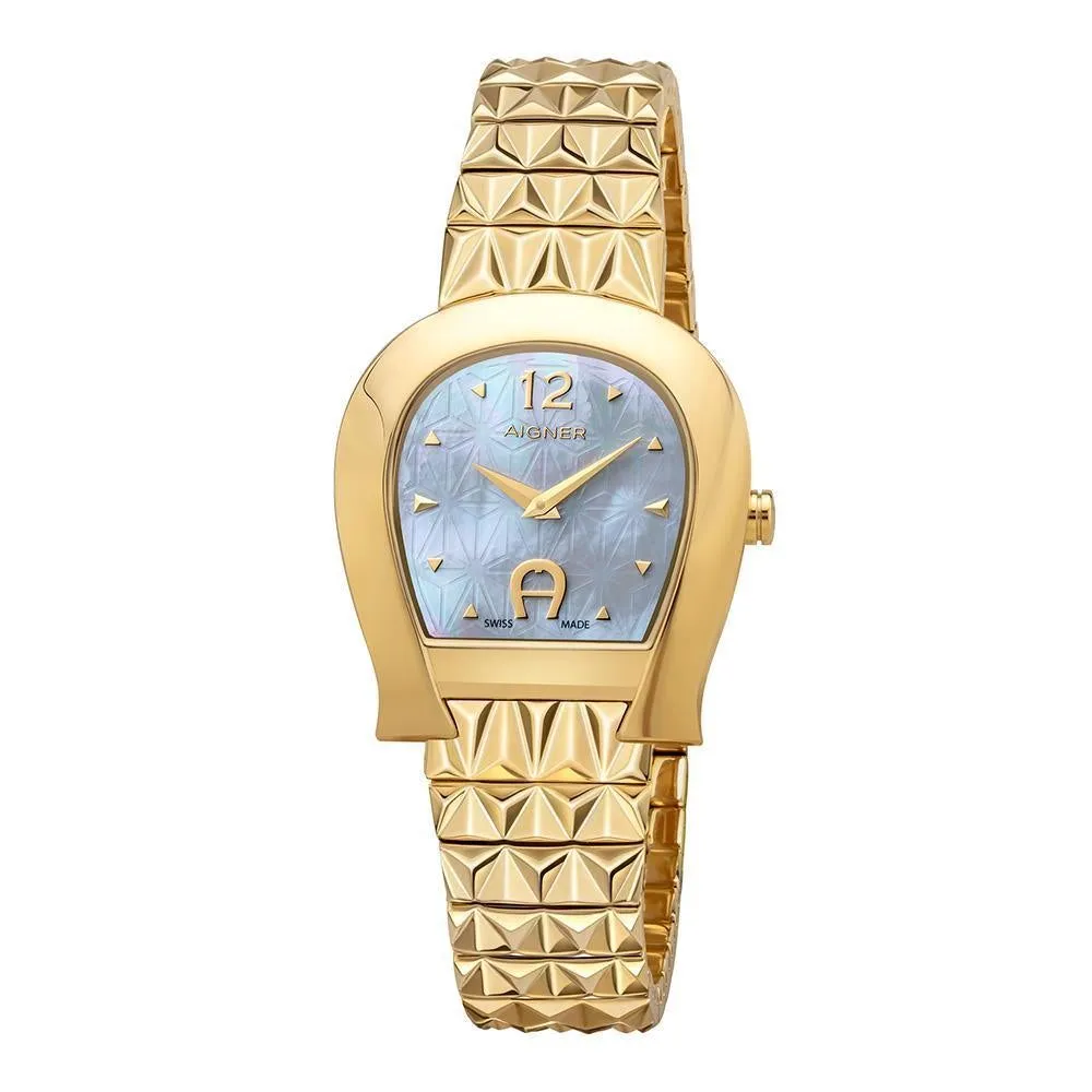 Aigner Carrara Gold Plated Ladies Watch