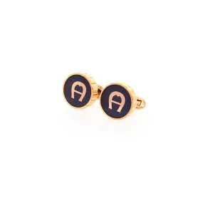 Aigner Cufflink Rose Gold Plated