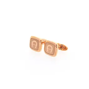 Aigner Cufflink Rose Gold Plated