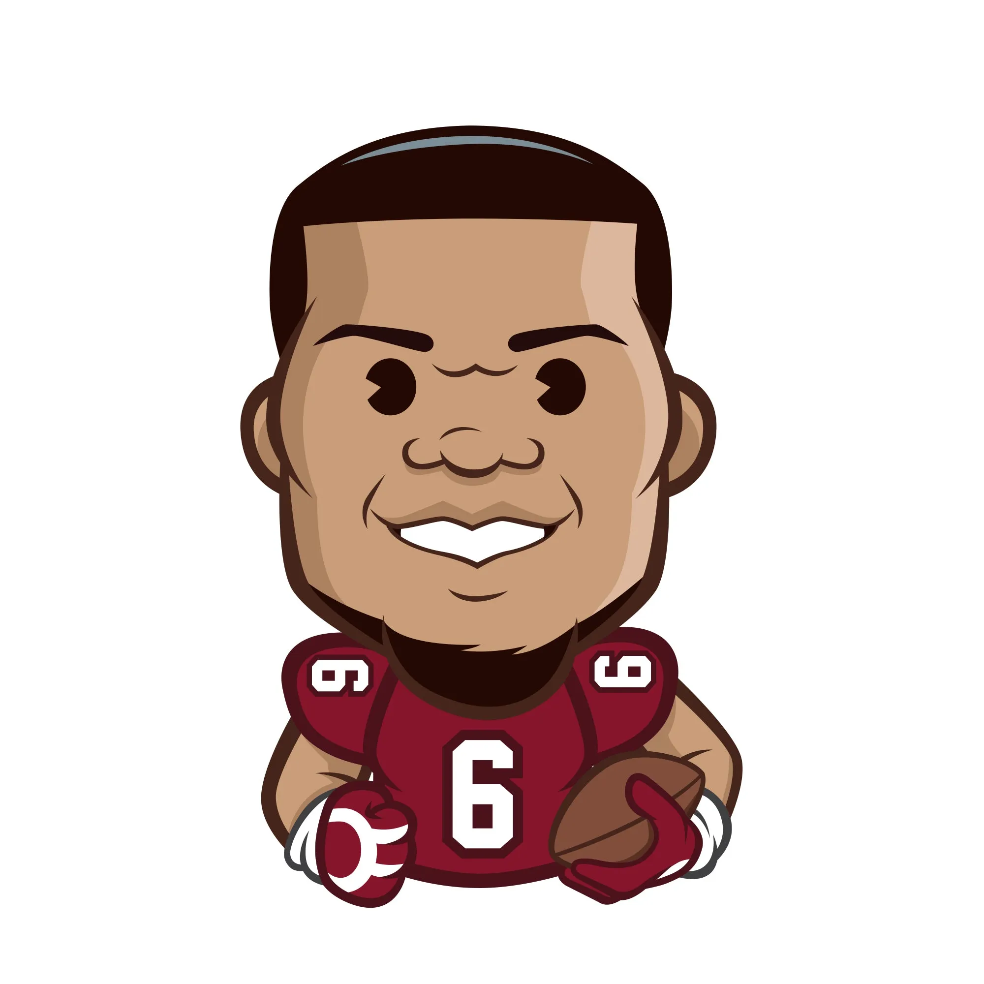 Arizona Cardinals: James Conner  Emoji Big head   Foam Core Cutout  - Officially Licensed NFLPA    Big Head