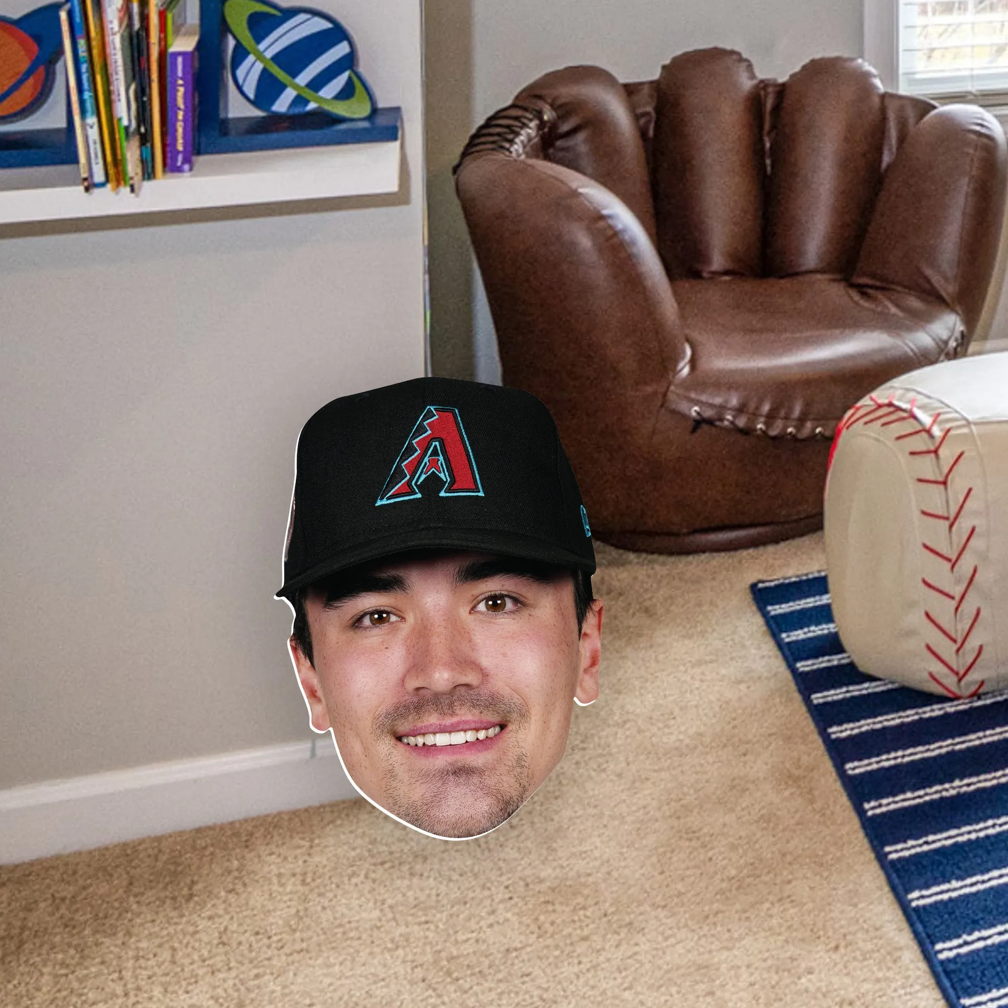 Arizona Diamondbacks: Corbin Carroll Big Head Foam Core Cutout - Officially Licensed MLB Big Head