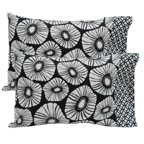 Black & White Standard Pillow Cases - SALE HOMEWARES