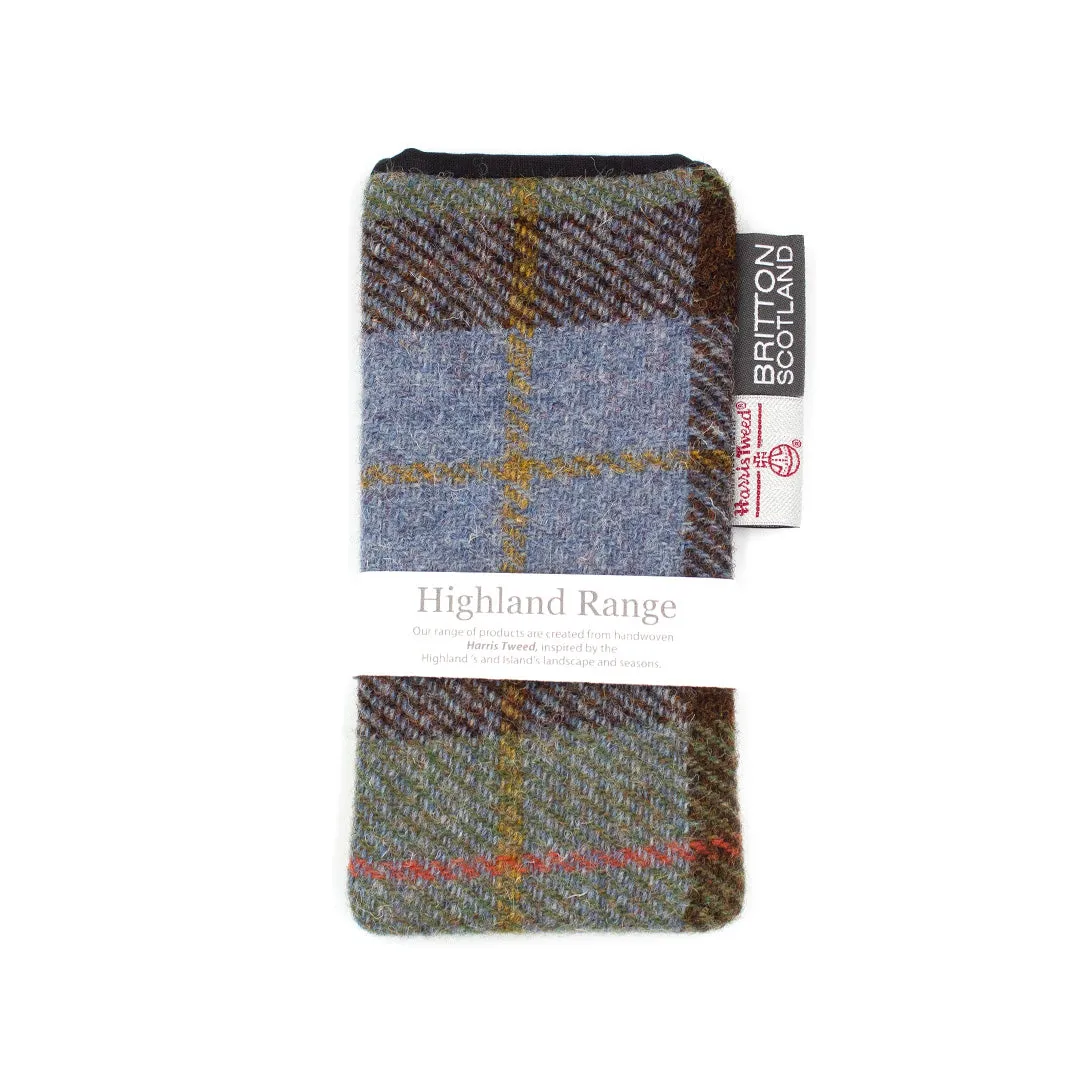 BRITTON Handmade in Scotland Harris Tweed Glasses Case