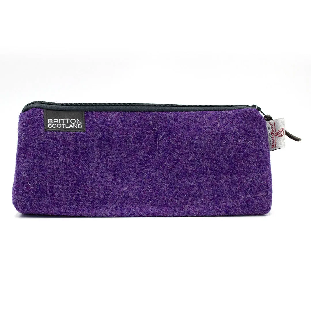 Britton Scotland Handmade Harris Tweed Large Pencil Case