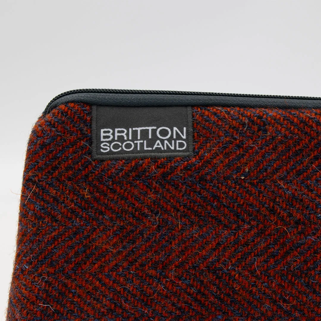 Britton Scotland Handmade Harris Tweed Medium Pencil Case