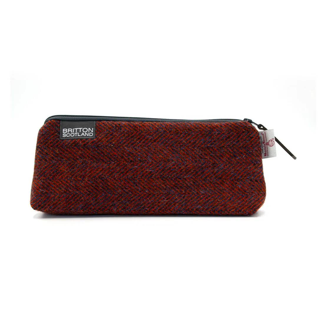 Britton Scotland Handmade Harris Tweed Medium Pencil Case