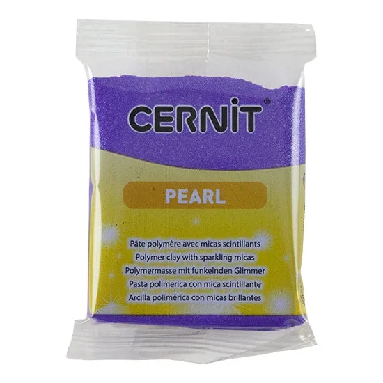 Cernit Pearl Polymer Clay - Violet 2oz (56g) block