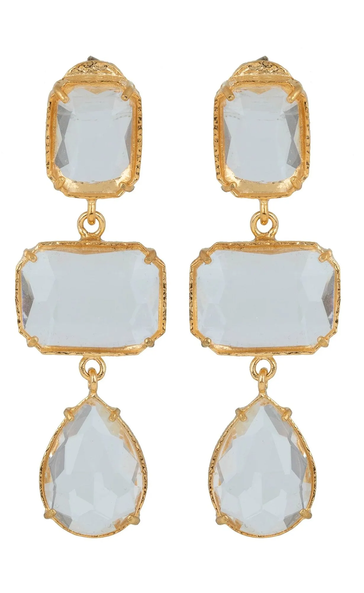 Christie Nicolaides Misha Earrings - Clear