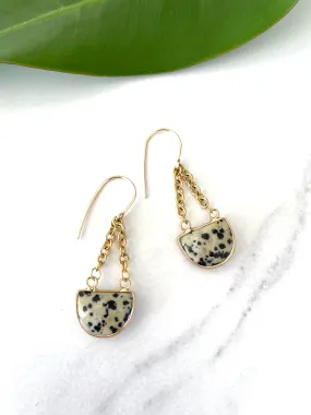 Dalmatian Jasper Gem Dangles