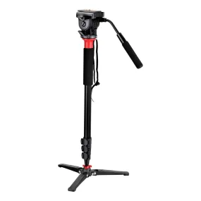 Digitek (DMP-70H) Professional Monopod with 3 Leg Base & Video Head, Portable & Stable Monopod with Flip Lock, Max. Operating Height: (5.9 Feet), Max. Load Upto: 3 kg