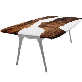 Elysion White River Walnut Dining Table