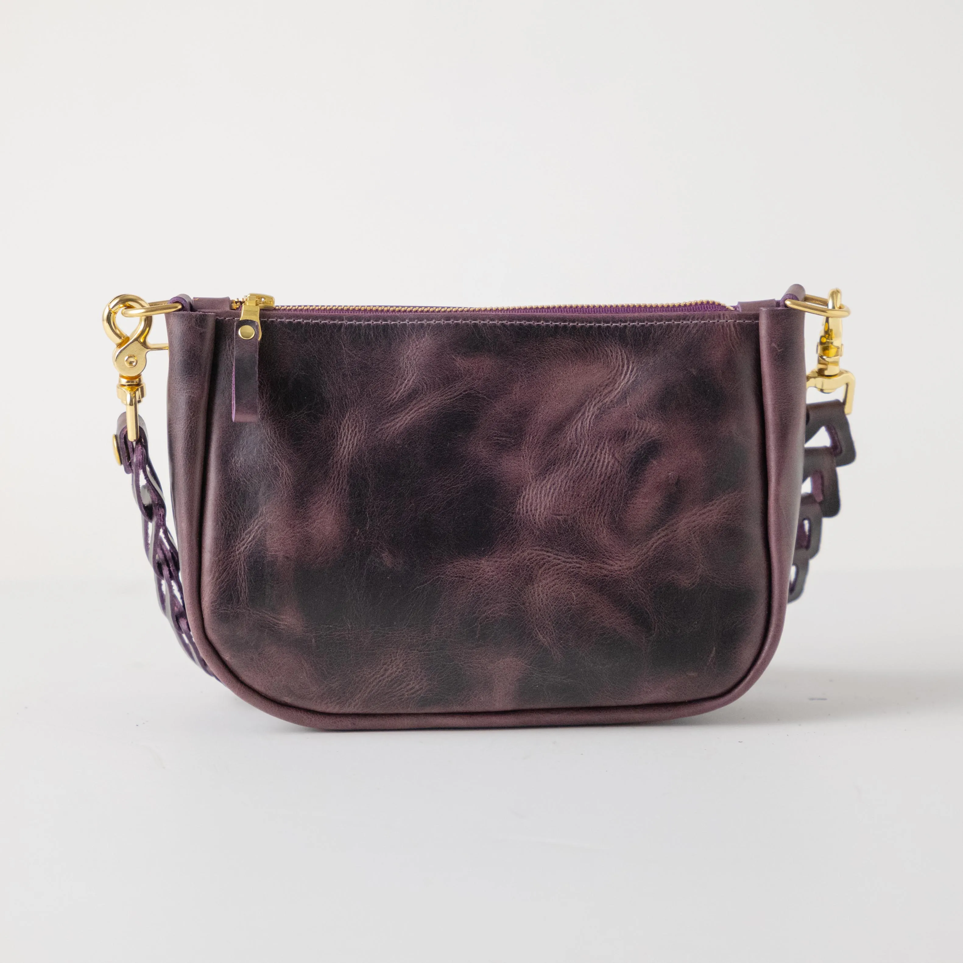 Glossy Purple Crossbody Bag Bundle