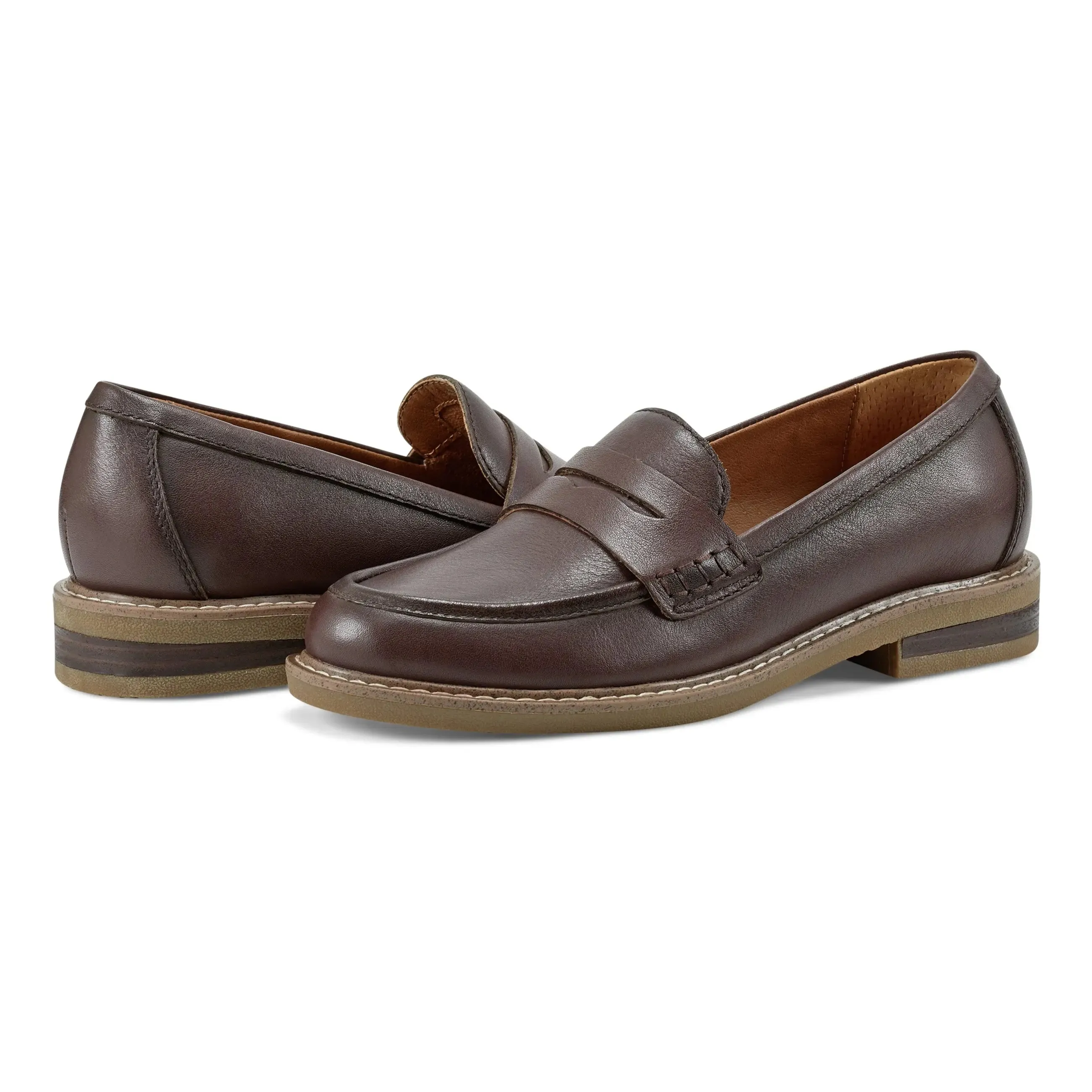 Javas Round Toe Casual Slip-on Penny Loafers