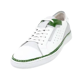 MMS LEATHER GREEN WHITE SNEAKER