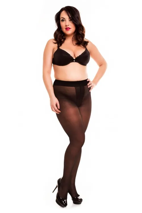 Ouvert20 Sheer Tights with Open Gusset