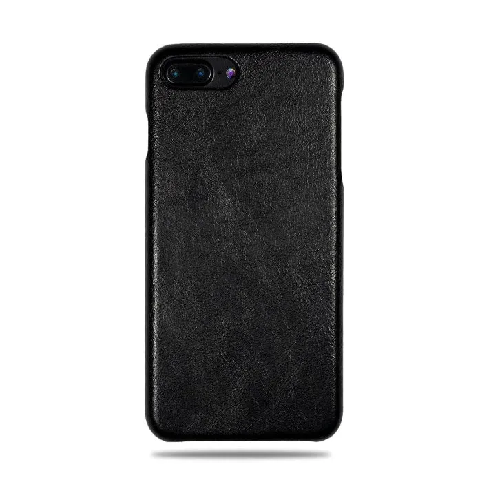 Personalized Bot Font iPhone 8 Plus / iPhone 7 Plus Black Leather Case