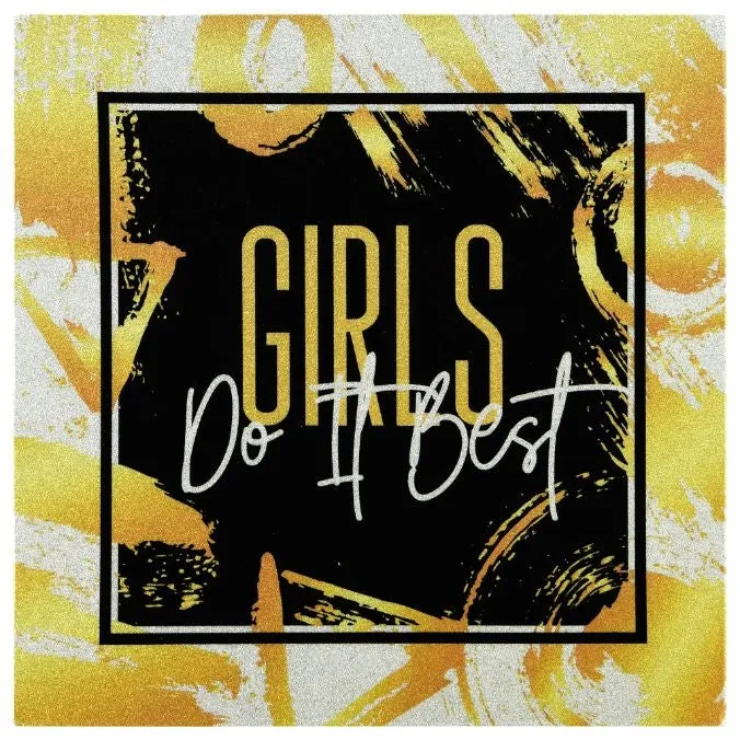 "Girls Do It Best" High Resolution Graphic Art Print on Wrapped Canvas Wall Art