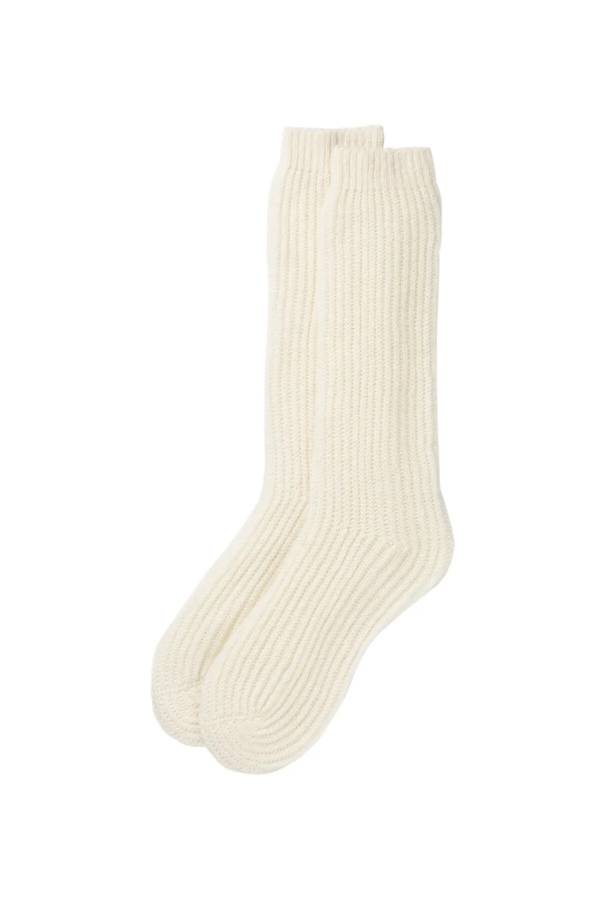 Ribbed Cashmere Bed Socks