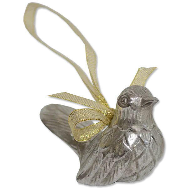 Silver Bird Ornament - SALE HOMEWARES