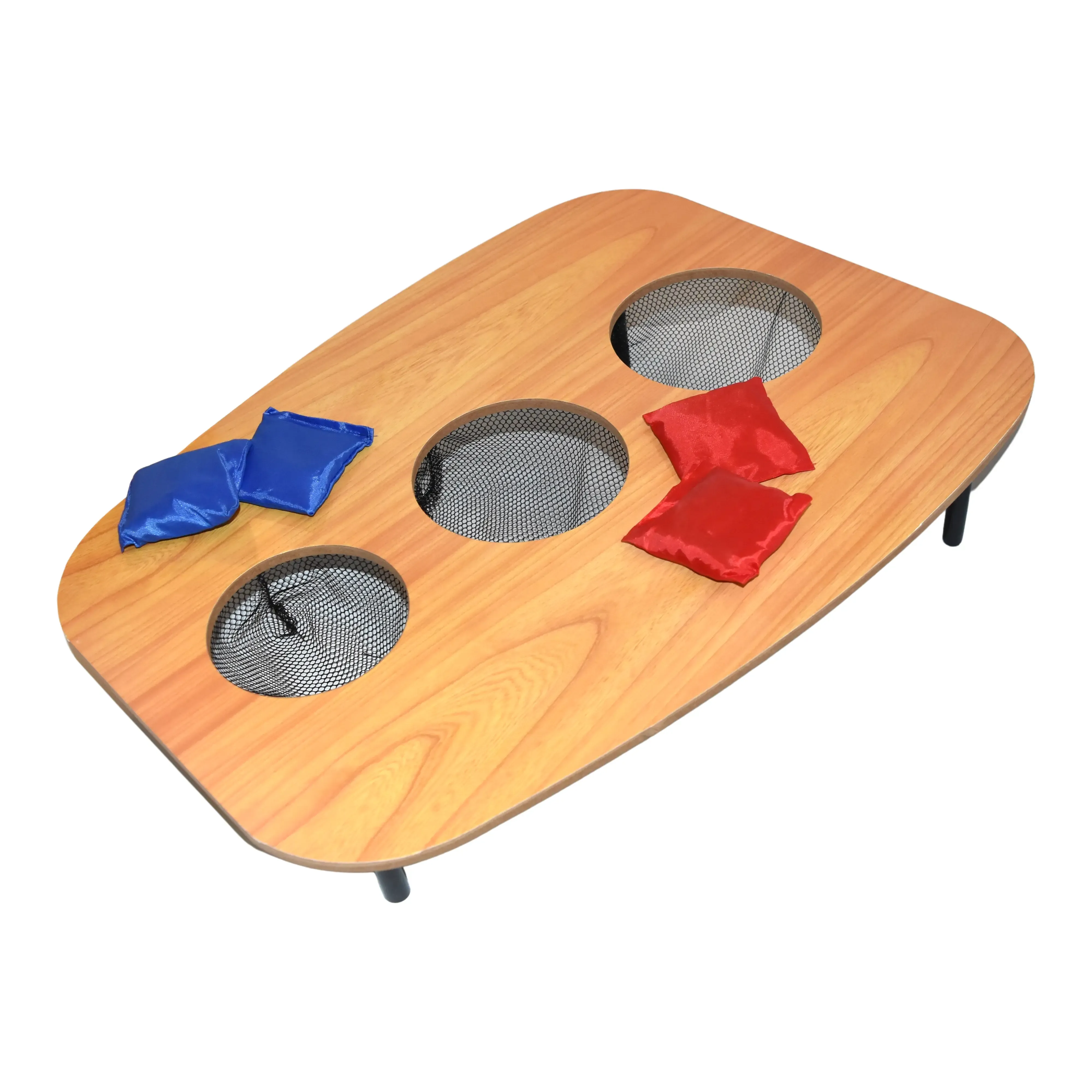 Single Deck Cornhole Set - Ultimate Outdoor Bean Bag Toss Game for Kids and Adults