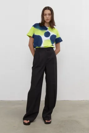 Teo T-Shirt Navy/Lime Green