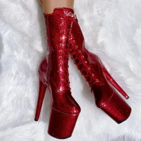 The Glitterati Boot - Kansass - 8 INCH