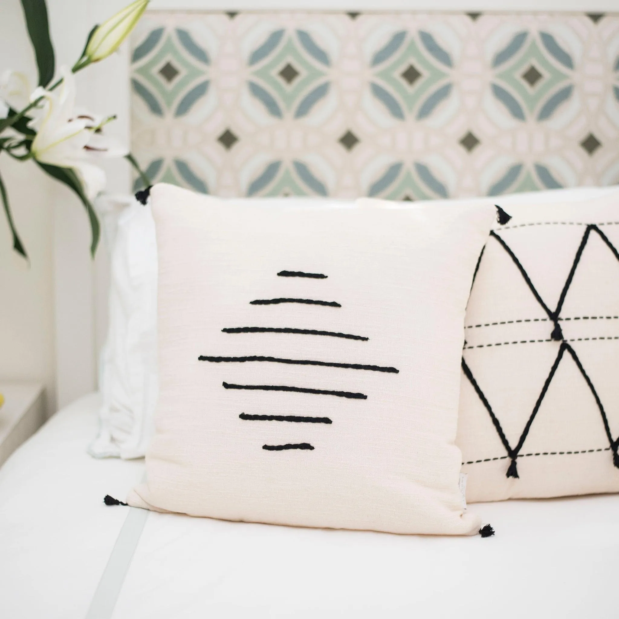 Zazi Neutral Throw Pillows